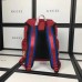 Gucci Techno Canvas Techpack Backpack Bag 478327 Embroidered Flowers Red 2017