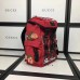 Gucci Techno Canvas Techpack Backpack Bag 478327 Embroidered Flowers Red 2017