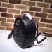 Gucci GG Marmont Quilted Leather Backpack 476671 Black 2017