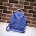 Gucci GG Marmont Quilted Leather Backpack 476671 Blue 2017