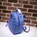 Gucci GG Marmont Quilted Leather Backpack 476671 Blue 2017