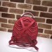 Gucci GG Marmont Quilted Leather Backpack 476671 Red 2017