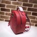 Gucci GG Marmont Quilted Leather Backpack 476671 Red 2017