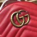 Gucci GG Marmont Quilted Leather Backpack 476671 Red 2017