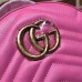 Gucci GG Marmont Quilted Leather Backpack 476671 Pink 2017