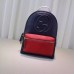 Gucci Soho leather chain backpack 431570 red and dark blue