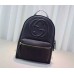 Gucci Soho leather chain backpack 431570 black