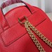 Gucci Soho leather chain backpack 431570 red