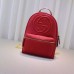 Gucci Soho leather chain backpack 431570 red