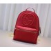 Gucci Soho leather chain backpack 431570 red