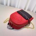 Gucci Soho leather chain backpack 431570 red and black