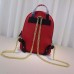 Gucci Soho leather chain backpack 431570 red and black