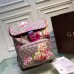 Gucci GG Blooms Chain Backpack Wine