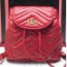 Gucci GG Marmont Matelassé Backpack ‎528129 Red 2018