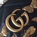 Gucci GG Marmont Animal Insects Studs Leather Backpack 476671 Black 2017