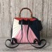 Gucci Queen Margaret Quilted Leather Backpack 476664 Red/White/Blue/Pink 2017