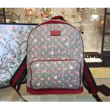 Gucci Tian GG Supreme backpack 408027 cherry