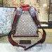 Gucci Tian GG Supreme backpack 408027 cherry