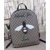 Gucci Bee Print GG Supreme Backpack 419584 2018