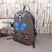 Gucci Bee and Butterfly Print GG Supreme Backpack 419584 2018