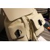 Gucci bamboo leather backpack white