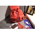 Gucci bamboo leather backpack orange