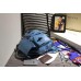 Gucci bamboo leather backpack blue