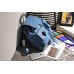Gucci bamboo leather backpack blue