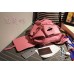 Gucci bamboo leather backpack pink