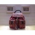 Gucci bamboo Python pattern backpack 370833 Fuchsia