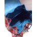Gucci bamboo Python pattern backpack 370833 Orange/Blue