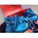 Gucci bamboo Python pattern backpack 370833 Blue/Orange