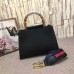 Gucci  Top Handle bamboo Bag 459076 black  (kdl-714145)