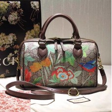 Gucci tian GG supreme boston bag 409529 Brown