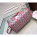 Gucci GG Blooms canvas boston bag Pink