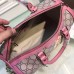 Gucci GG Blooms canvas boston bag Pink