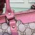 Gucci GG Blooms canvas boston bag Pink