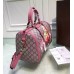 Gucci GG Blooms canvas boston bag Pink