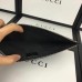 Gucci Embroidered bee and blind for love leather large zipper pouch clutch bag 431416 black 2017(2b040-741201)