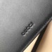 Gucci Leather GucciGhost Print Zip Pouch Clutch Bag 445597 Black/Letter 2016(742601)