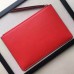 Gucci Leather GucciGhost Print Zip Pouch Clutch Bag 445597 Red 2016(742603)