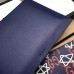 Gucci Leather GucciGhost Print Zip Pouch Clutch Bag 445597 Blue/Red/White 2016(742605)