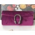 Gucci Dionysus Velvet Clutch 425250 Fuchsia 2018