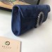 Gucci Dionysus Velvet Clutch 425250 Navy Blue 2018