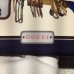 GUCCI HORSE FRAME PRINT TRAVEL POUCH IN BLUE