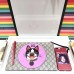 Gucci GG Supreme Boston Terriers Bosco Pouch Clutch Bag 506280 Pink Patch 2018