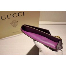 Gucci Animalier leather clutch 415120 Purple