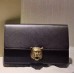 Gucci Animalier leather clutch 415120 Black