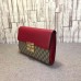 Gucci padlock GG supreme clutch 432125 red