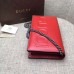 Gucci XL leather mini bag 421850 hibiscus red